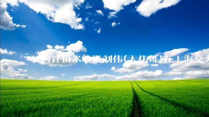 如何评价米哈游刘伟(大伟哥)在上海交大的演讲内容？